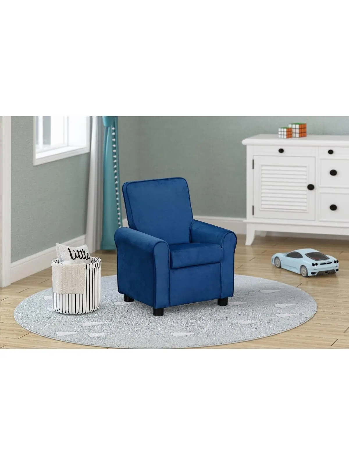 Olive & Opie 906KRS-NSF Jordan Kids Recliner Nautica Soft