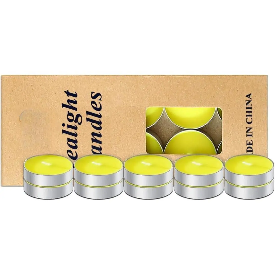 10-Pack Lead-Free Blush Pink Mini Wax Tea Candles - 1.4"x1.4"x0.35", 1.5-2hr Burn Time, Durable Aluminum Tins, Protective Box, Shrink-Wrap, Furniture Stain Protection, Adults' Room Decoration, Birthday Party Supplies
