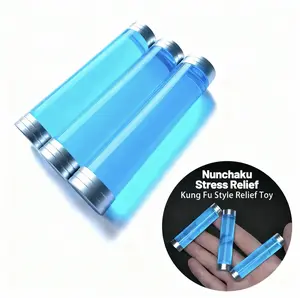 Nunchaku Kung Fu Style Spin Pen Fidget Toy, EDC Magnetic Metal Carbon Fiber Fidget Stick for Stress Relief & Focus, Ideal for Adults