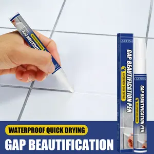 Jue-Fish Grout Pen, Waterproof Stain Remover for Beautifying Tile Gaps in Living Rooms, Bedrooms, Bathrooms, Floors and Sinks