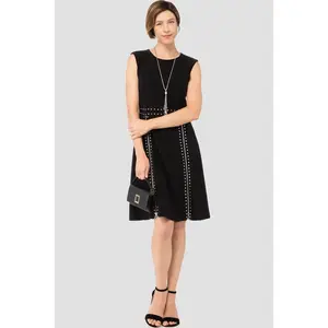 Joseph Ribkoff Zippers Knee Lenght Dress