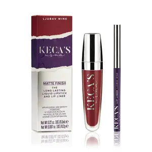 Ljubav Wine Matte Finish - The Long-lasting Liquid Lipstick And Lip Liner