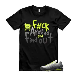 AM 95 OG NEON Big Bubble Match Shirt, F Around and Find Out Graphic Tee, 90s HipHop Tee, Gift For Women and Men, Unisex T-Shirt, Cozy Gift