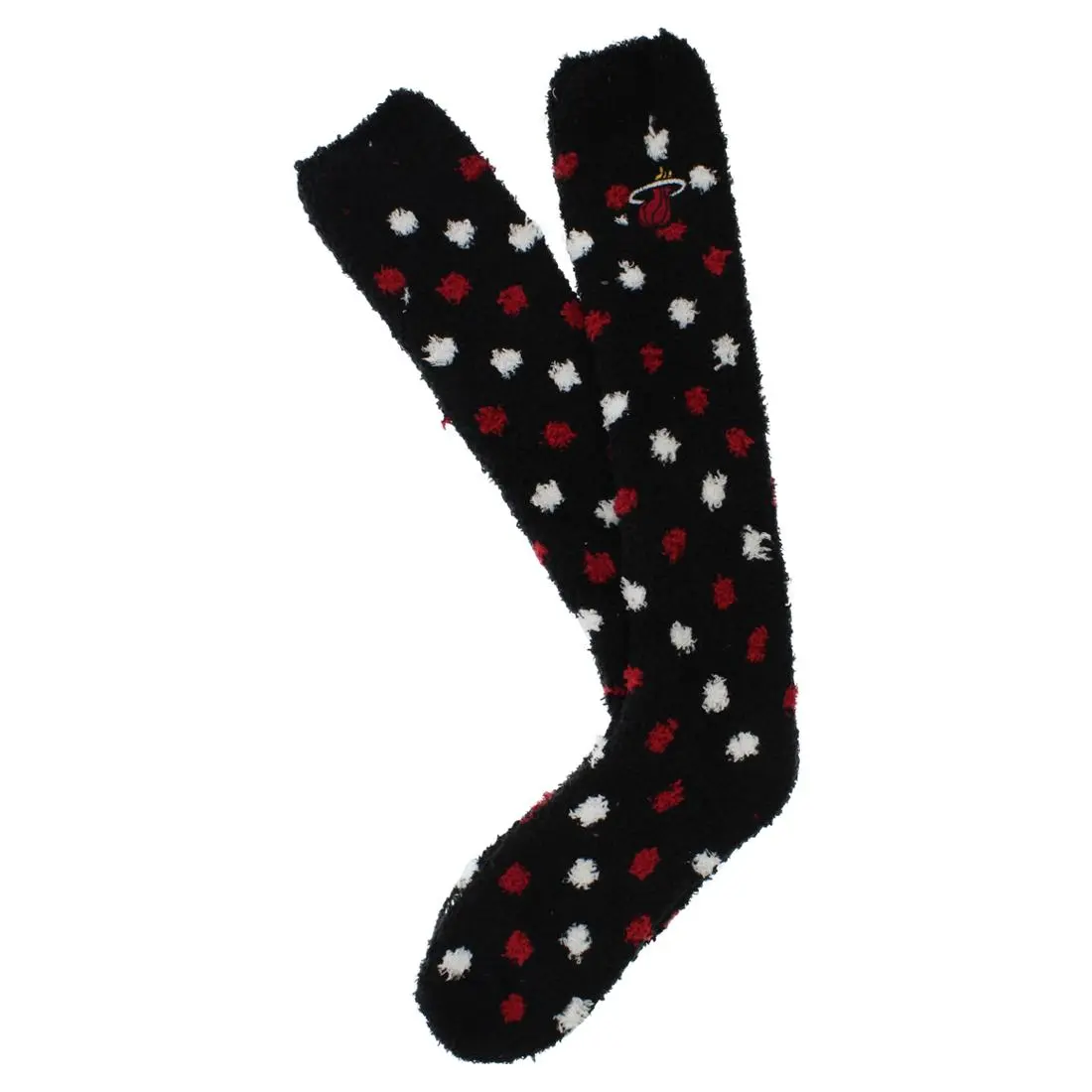 FBF Miami Heat Women's Sleepsoft Polka Dots Ankle Socks, Short Cut with Cozy Softness for Lounging, Soft Comfy Socks, Fbf Originals