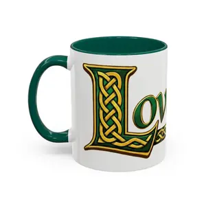 St. Patrick's- Celtic Love Knot Mug | Color Accent Ceramic Coffee Cup