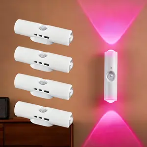 Rechargeable Smart LED Motion Sensor Wall Light – RGB Gradient Dimmable Magnetic Step Lamp for Bedroom, Entryway, Hallway & Stairs, Easy Charging & Stylish Room Decor tiktokshopspringglowup