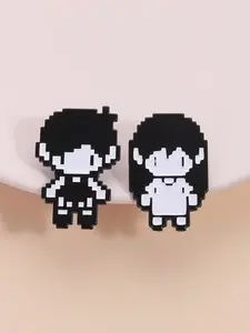 Omori Pixel Character Enamel Pin Set, Fashion Accessory, Pixel Main Characters Precision Replicas, Perfect Gift for Omori Fans