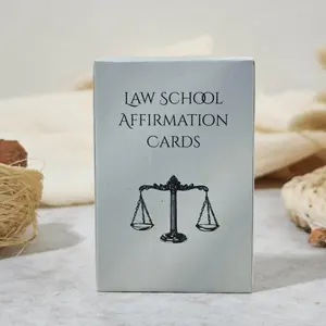 Law School Affirmation Cards, Motivation and Confidence Deck, Study Encouragement Flashcards, Stress Relief for Law Students