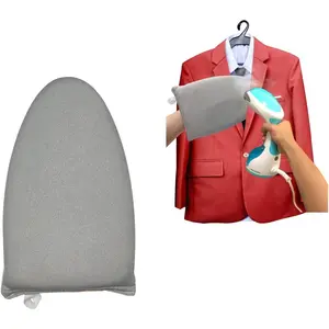 Garment Steamer Ironing Glove with Finger Loop, Heat Resistant  Ironing Mitt for Heat Resistan Handheld Steamer, Garment Steamer Accessories for Clothes (Grey)