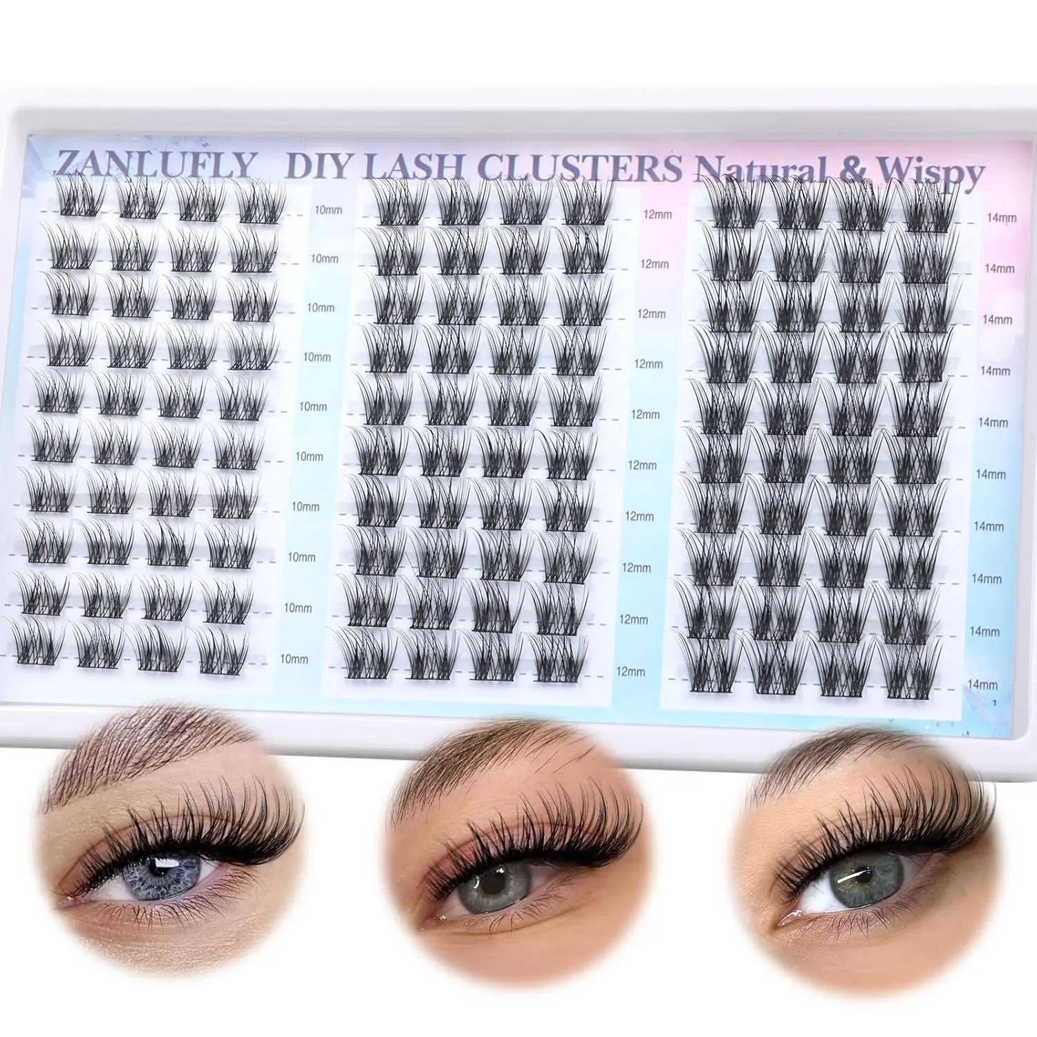 Natural Drifting Realistic Eyelash Clusters, Cosmetic Anime Lashes, Natural Eyelashes, Pointed Individual Extensions, C Curl Single Root, 10-14mm Bottom Lashes, DIY False Eyelashes, DIY Home Use, Volume Lashes, 120pcs