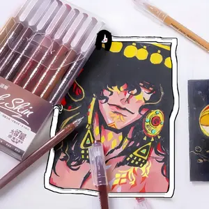 45-Piece Colored Gel Pen Set, Gel Ink Pens, 0.6mm Fine Tip for Smooth Writing, Ideal for Journals and Daily Office Use, Must-Have Office Supplies