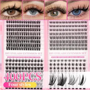 DIY Eyelash Extension Kit, Large Capacity, Multiple Styles, Professional and Beginner Friendly, Easy Home Use, Suitable for Beginners, Natural Eyelash Extensions