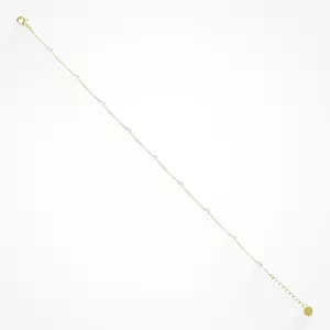 EVRY JEWELS Gold or Silver Plated Women's Hypoallergenic Lover Girl Anklet