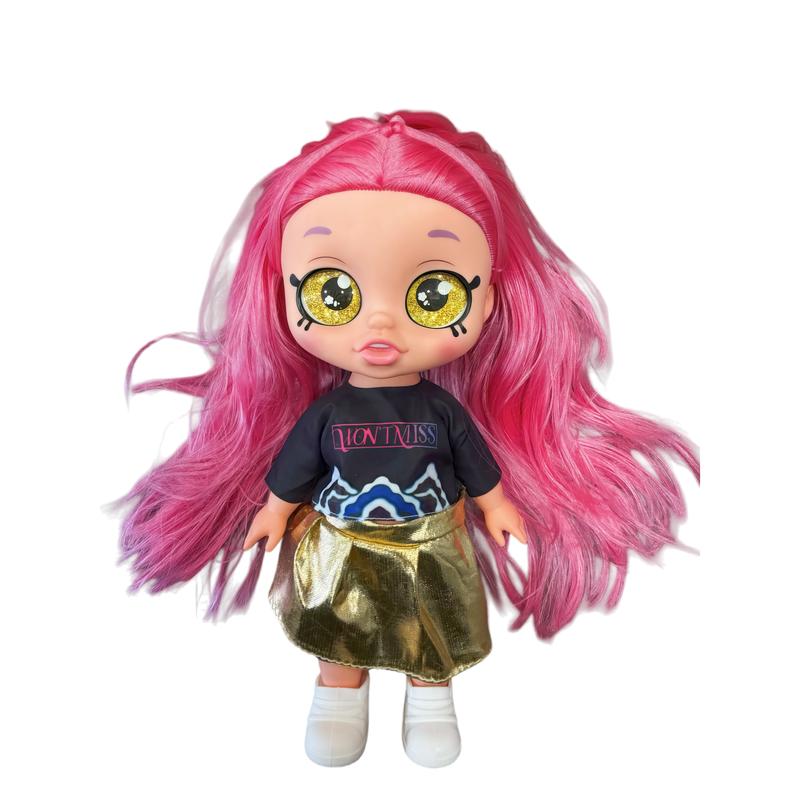 Devil Hunters 5D Doll with Big Glass Eyes & Shakeable Head RUMI MIRA & ZOEY Figurine Toy Collectible Kpop Idol Figure Cute Character Doll Alternative for Kids and Fans Gift