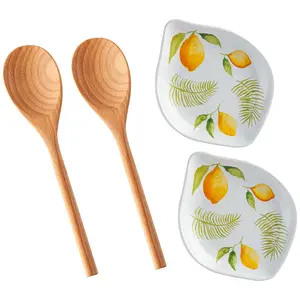 Temp-tations Seasonal Set of 2 Figural Spoon Rest with Spoon