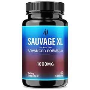 Sauvage XL Capsules - Advanced Formula 1000mg Capsules with Natural Ingredients for Health & Wellness 60 Count