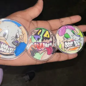 DIY Badge Making Machine, 1 Set Badge Making Kit with Cute Cartoon Patterns, Manual Badge Maker for DIY Button Pins, Badge Decoration