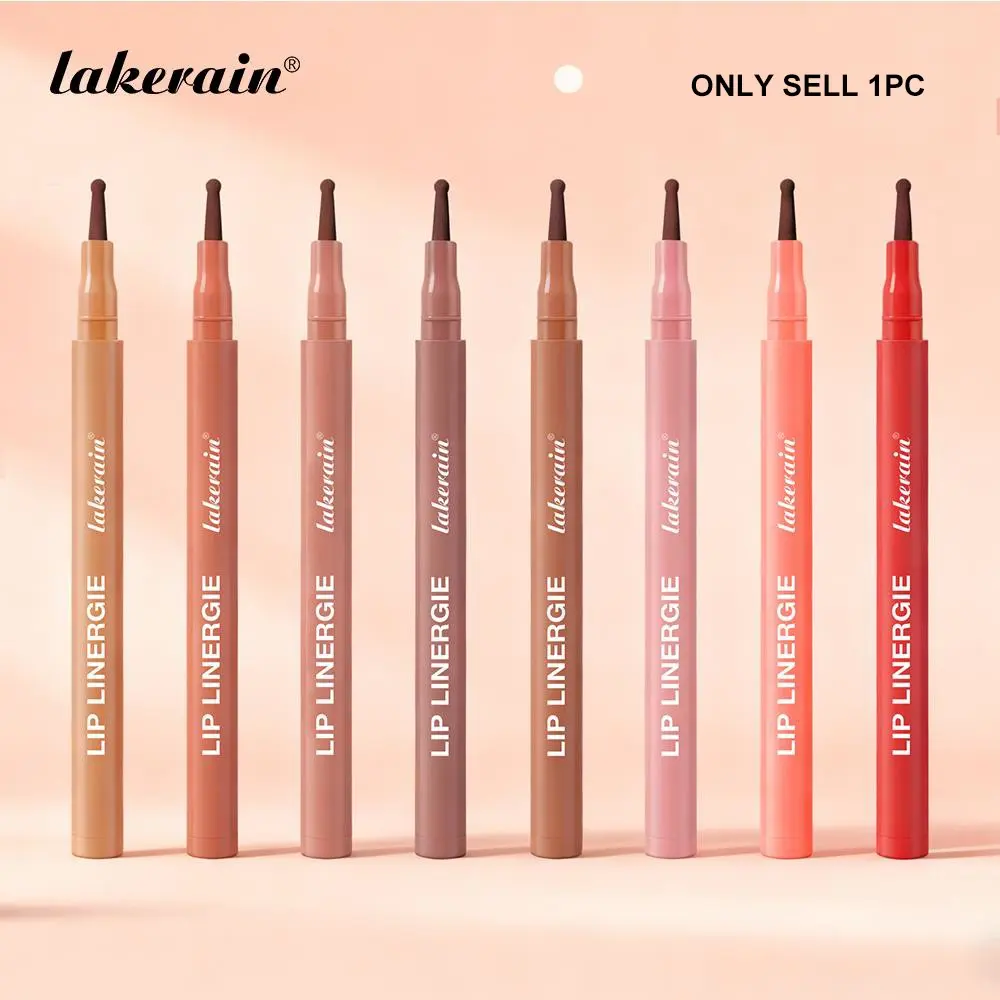 Matte Lip Liner Pencil, Lipliner, Waterproof & Smudge-Proof Lip Liner Pen, Precision Lip Line Drawing, Natural Gradient Lips, Long-Lasting Non-Transfer, Lightweight & Comfortable, 8 Shades for All Skin Tone