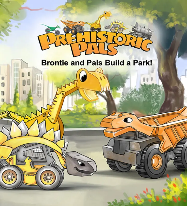 Brontie and Pals Build a Park | Dinosaur Book for Kids