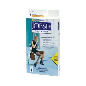 Jobst Ultra Sheer Knee High Beige Stockings, Medium - 1 Pair