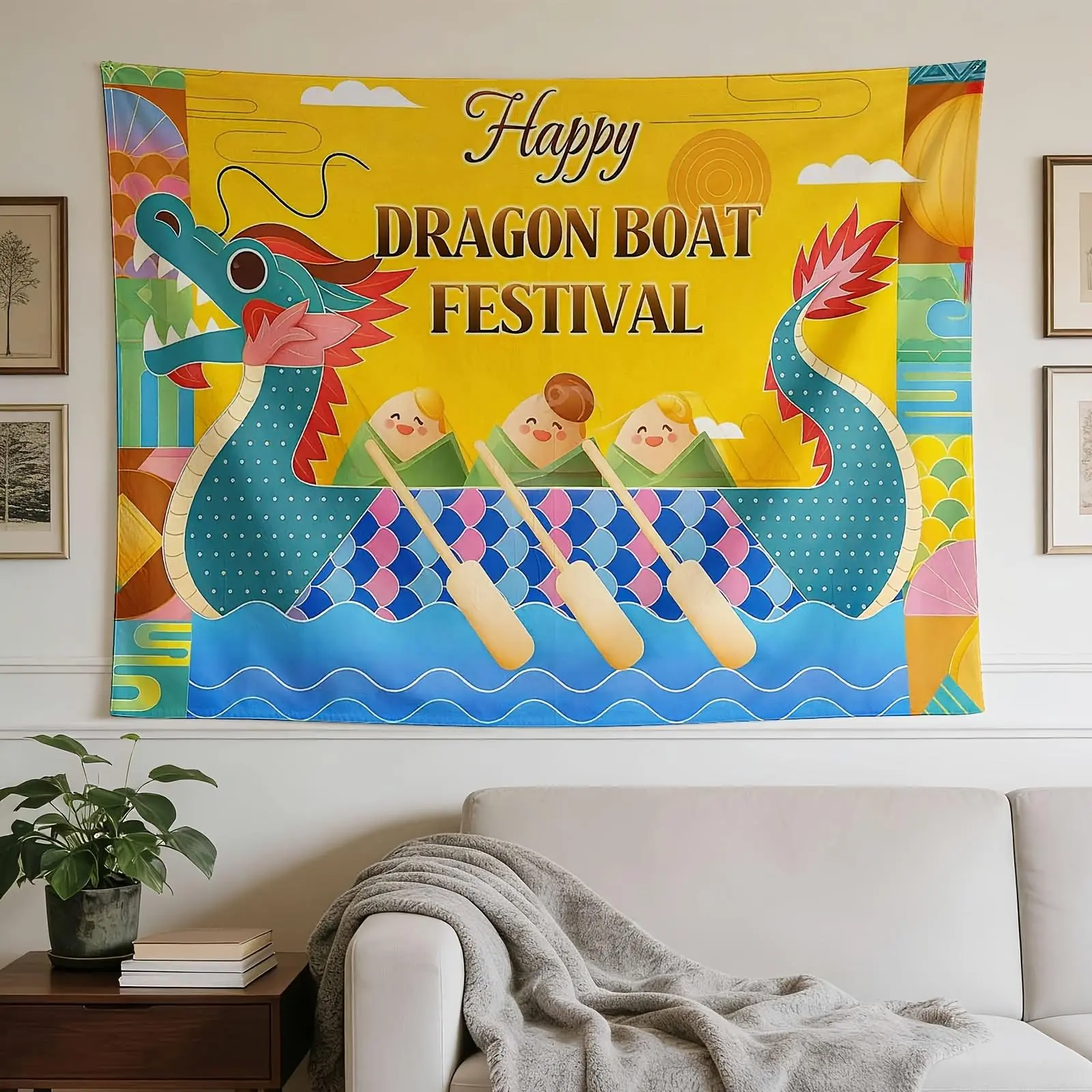 A Stylish Tapestry, Colorful Dragon Adventure, Perfect for Sprucing Up Wall Decor in Homes, Dorms And Bedrooms