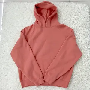 Unisex Coral Hoodie Oversized Sweatshirts Soft Casual Streetwear with Kangaroo Pocket Relaxed Ribbed Hem Silhouette Ideal for Fall Winter Layering Daily Outings