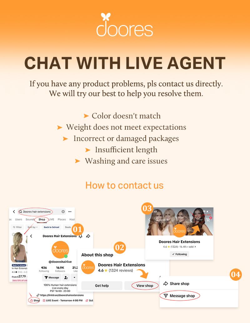 Doores Genius Seamless Tape-In Weft Hair Extensions 16–24" Straight 100% Human Hair For Daily Use