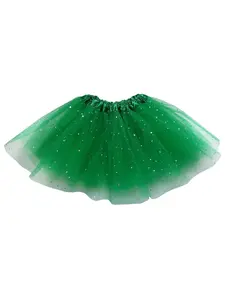 Green Sequin Heart Tutu Skirt Costume for Toddler, Girls, Women, Plus