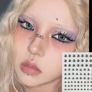 Waterproof Fake Piercing Kit, 180pcs+165pcs Self-Adhesive Lip, Eyebrow, Nose, Belly Rings, Non-Pierced Body Jewelry Set for Parties