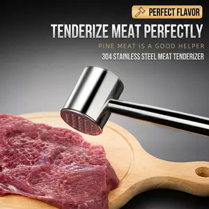 304 Stainless Steel Multi-Use Meat Tenderizer Hammer, Kitchen Tool for Cooking, Durable and Versatile, Perfect for Home Use