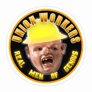 Union Workers - Real Men Sticker KCW