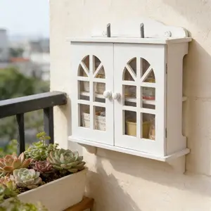 Wooden WiFi Router Storage Box - Standard Wall Mountable Decorative Modem Shelf Hider Cover with Cable Management System - Home Organization Solution for Routers