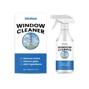 Jakehoe Glass Cleaner Spray, Window Cleaner, Stain Removal, No Residue, Bright Shine, Clear Vision, Home Cleaning, Household Cleaners
