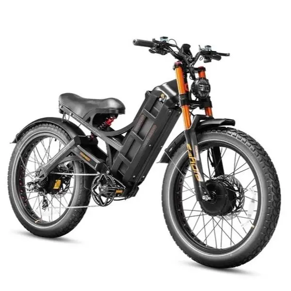 eAhora Romeo Pro 2 4000W Dual Motor Electric Bike 52V 70AH 26'' 46MPH 200 Miles
