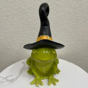 Halloween Frog in a Witches Hat