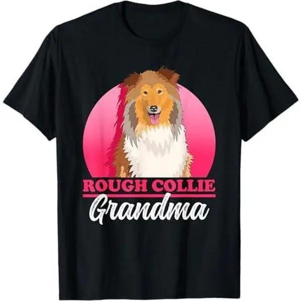 Rough Collie Grandma | Long-Haired Collies Dogs Rough Collie T-Shirt