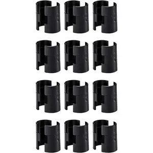 24 count Wire Shelf Clips for 3/4"  - 12 Pairs of Wire Rack Lock Clip Replacements for Metal Shelving Sleeves System, Plastic Parts for Stability and Layer Spacing Adjustment