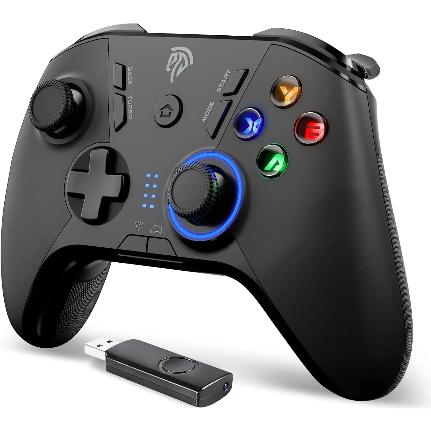 Wireless Gaming Controller For Windows Pc/steam Deck/ps3/android Tv Box  Dual Vibrate Plug And Play Gamepad Joystick With 4 Customized Keys Up To 14 Hours Work