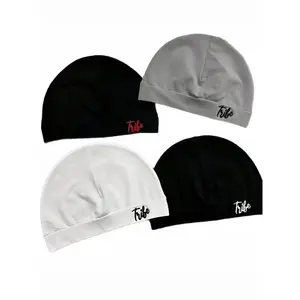 New Letter Print Slouchy Beanie  for Women Men, Lightweight Breathable Hip-Hop Style Knit Cap, Windproof Elastic Casual  Ideal for Outdoor Sports Running Daily Wear 4-pack comfortable hat modern