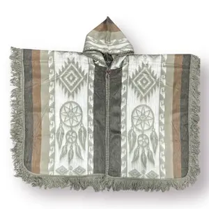 Alpaca Wool Cape  - Warm, Thick, Premium Alpaca, Unisex, Authentic & Unique Handcrafted Poncho. Best Gift! Poncho Wool Coats Tops Women Casual Geometric