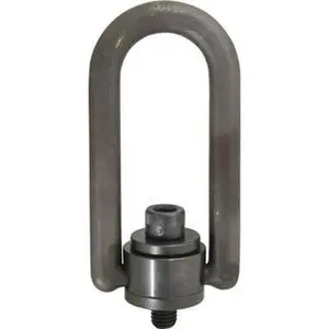 American Drill Bushing 4,000 Lbs. Load Capacity, 3-1/2 Inch Wide x 6.87 Inch High x 4 Inch Opening, Extra Duty Center Pull Hoist Ring 5/8-11 Thread Size, 3/4 Inch Thread Length, 1 Inch Radius, 1-1/2 Inch Chuck Height 33613