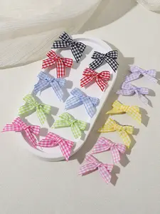 16pcs Ballet Style Mini Bow Hair Clip Set for Women, Sweet Side Bangs Clip Headwear, Fall & Winter Fashion Accessories