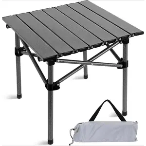 Portable Folding Outdoor Table with Carry Bag, Sturdy Legs and Large Tabletop, Ideal for Picnic, BBQ, Beach, Hiking and Tailgating