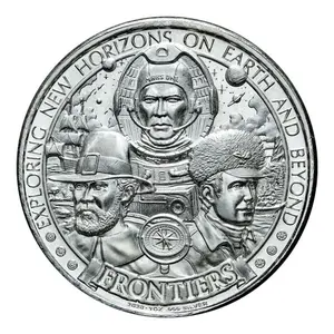 2020 Mason Mint Frontiers Westward Ho! 1 oz Antique Silver Round