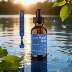 HARMONIFY Methylene Blue 60 ML 2 Pack 2 FL OZ USP Grade 2% Solution Aquarium Cleaner for Medical Professionals & Home Care