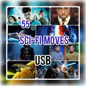 55 sci-fi  movies 128g usb