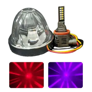 InfinityBEAM Dual Color Purple to Red H11 Star Pattern Glass Watermelon Light