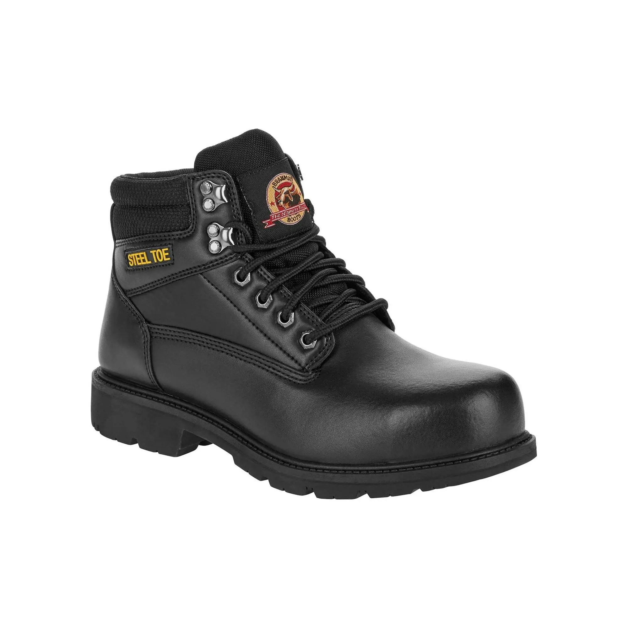 Brahma Mens Gus Wide Width 6" Steel Toe Work Boots, Wide