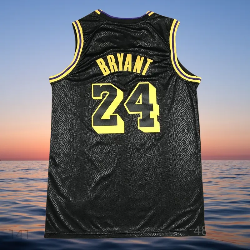 Kobe Bryant Men's Classic-Design Sleeveless stitched Retro Basketball Jerseys Black shirt