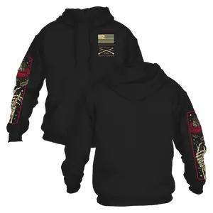 Death Rose Hoodie - Black